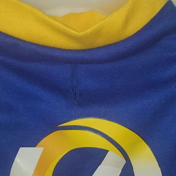 Silver Paw Los Angeles Rams Doggie T Shirt Jersey Size Medium - Picture 6 of 16